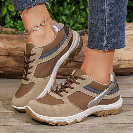 Damen Plateau-Sneaker mit robuster Profilsohle und gepolstertem Komfortfußbett Shop Nory