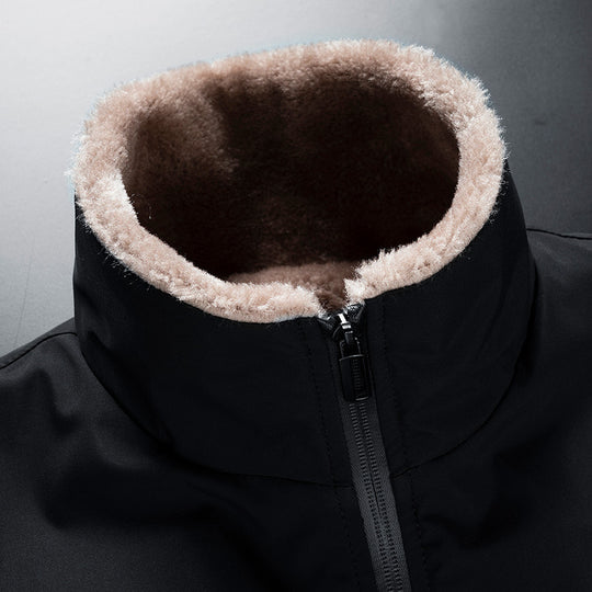 Herren Hochwertige Winterjacke mit Kunstfellfutter Shop Nory