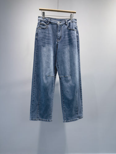 Damen Relaxed Fit Weite Bein Denim Hose Shop Nory