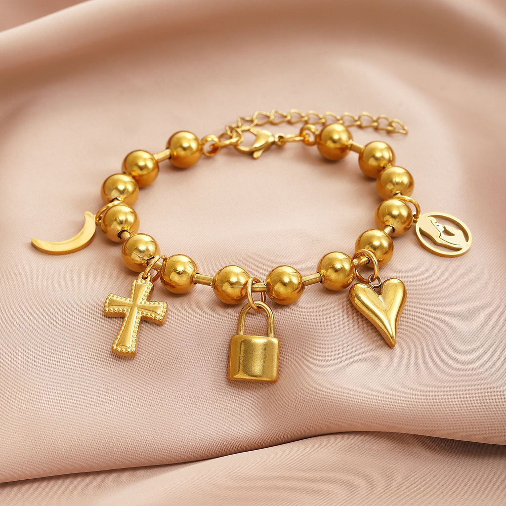 Damen Charm-Armband mit symbolischen Anhängern Shop Nory