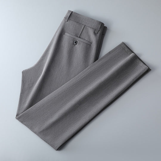 Herren Schmal geschnittene Anzughose aus Stretchtwill mit geradem Bein Shop Nory