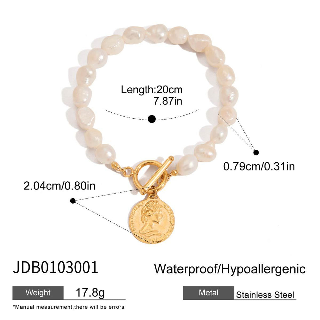 Damen Ohrhänger mit elegantem Perlen-Design und hypoallergener Edelstahlverarbeitung Shop Nory
