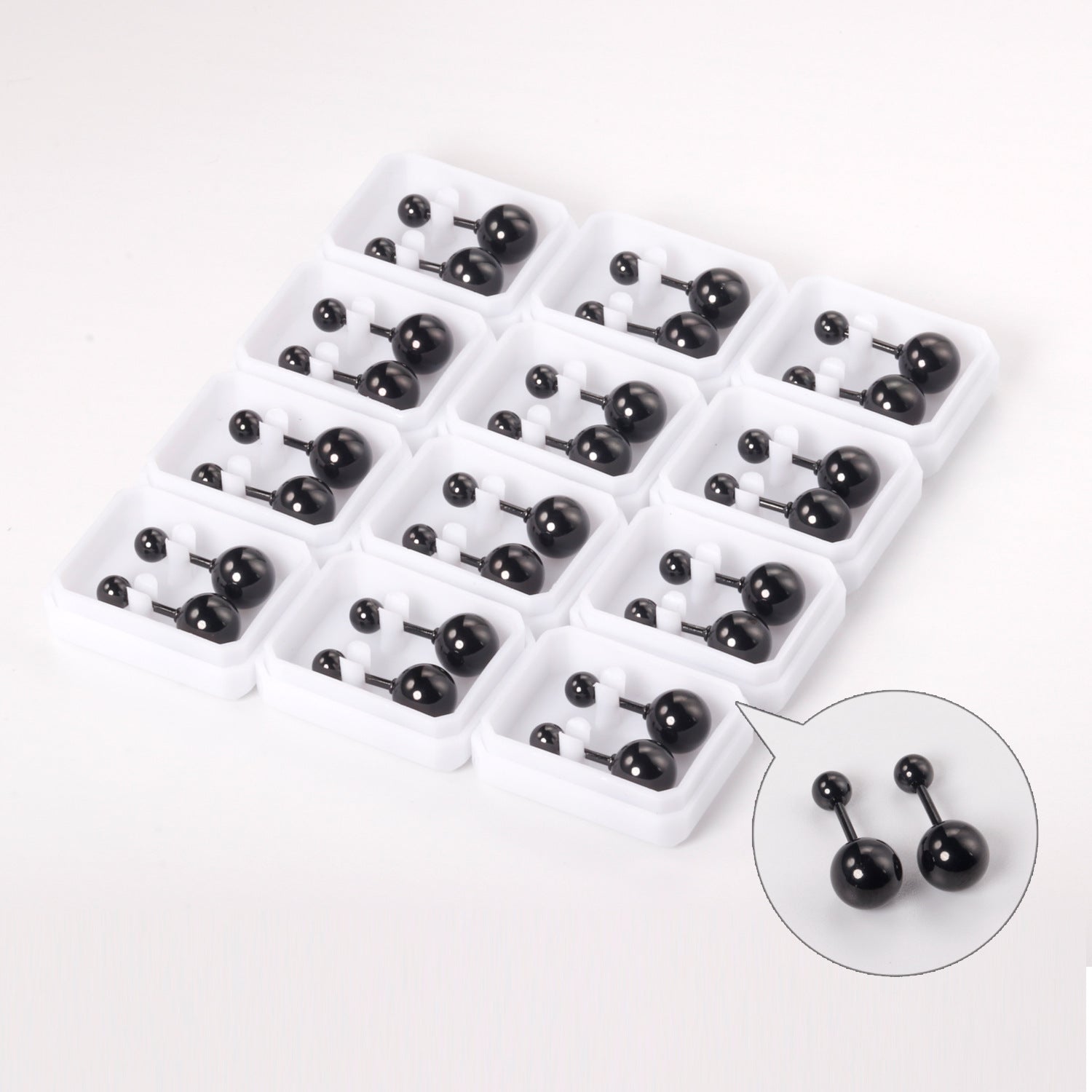 Damen Piercing mit austauschbaren Kugel-Anhängern Shop Nory