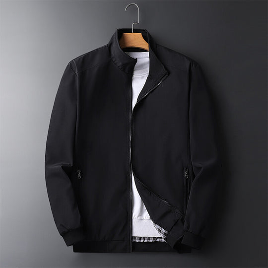 Herren Leichte Softshell-Blousonjacke mit Stehkragen, Reißverschlusstaschen und gerippten Bündchen Shop Nory