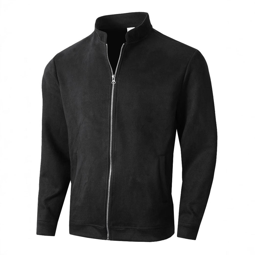 Herren Fleecejacke mit modernem Stehkragen und weichem Innenfutter