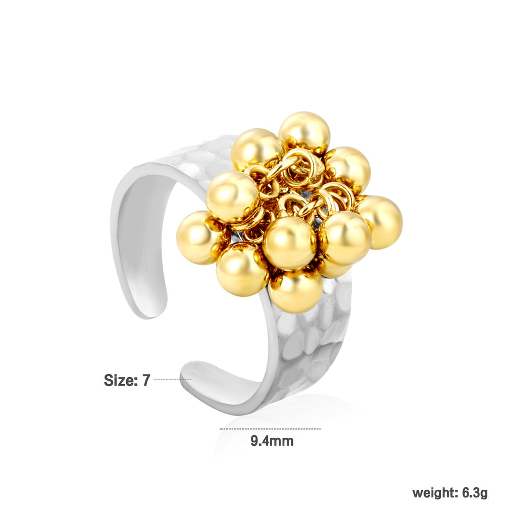 Damen Ring mit kunstvollem Marienkäfer-Anhänger und luxuriöser Perle Shop Nory