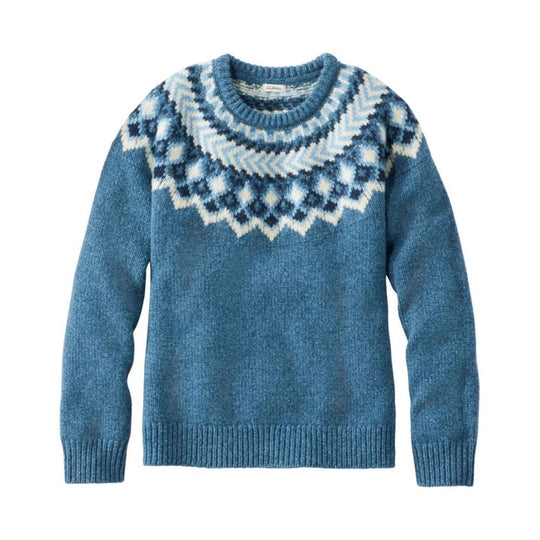 Damen nan Norwegerpullover aus Wollmix mit Rundhalsausschnitt und traditionellem Fair-Isle-Yoke Shop Nory