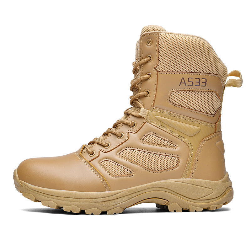 Damen Hochwertige Tactical-Stiefel mit rutschfester Profilsohle und atmungsaktiver Mesh-Verstärkung Shopnory