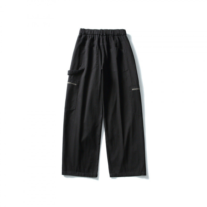 Herren Weite Utility-Cargohose mit elastischem Bund und aufgesetzten Taschen Shop Nory