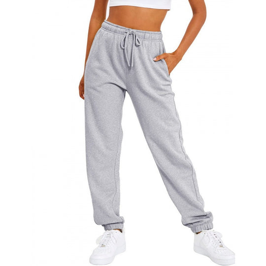 Damen nan locker sitzende Jogginghose mit hohem Komfortbund, verstellbarem Kordelzug und tiefen Seitentaschen Shop Nory