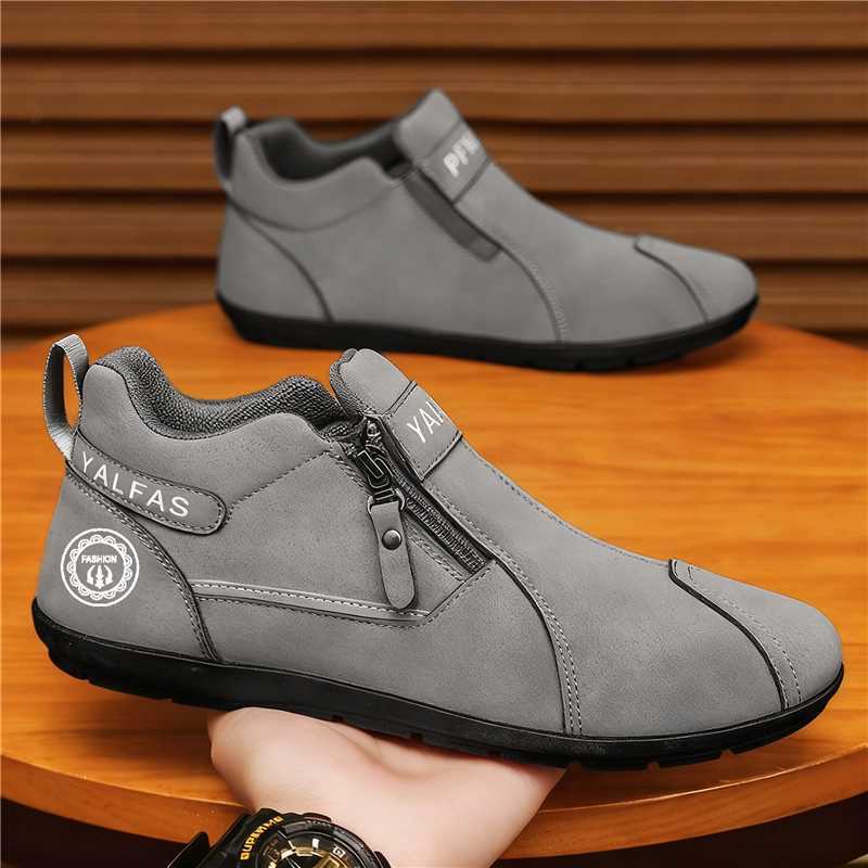 Herren Kurzschaft-Sneaker mit seitlichem Reißverschluss und gepolsterter Komfortsohle Shop Nory