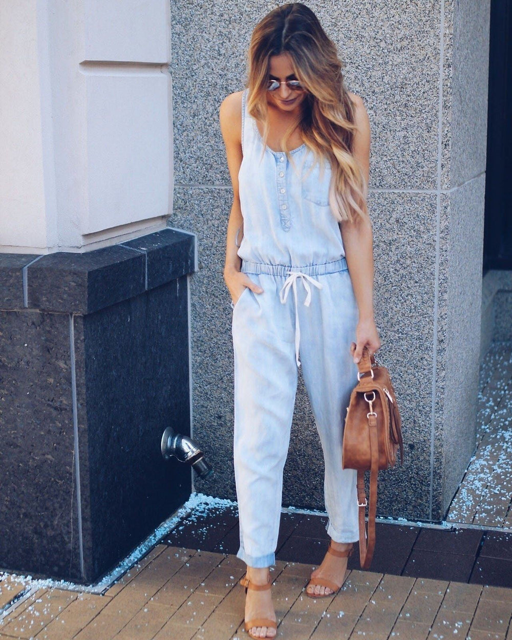 Shopnory | Frühling Sommer Newcomer Damen Denim Jumpsuit