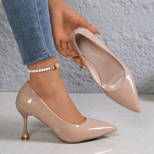 Damen Lackleder Stiletto-Pumps mit eleganter Absatzgestaltung