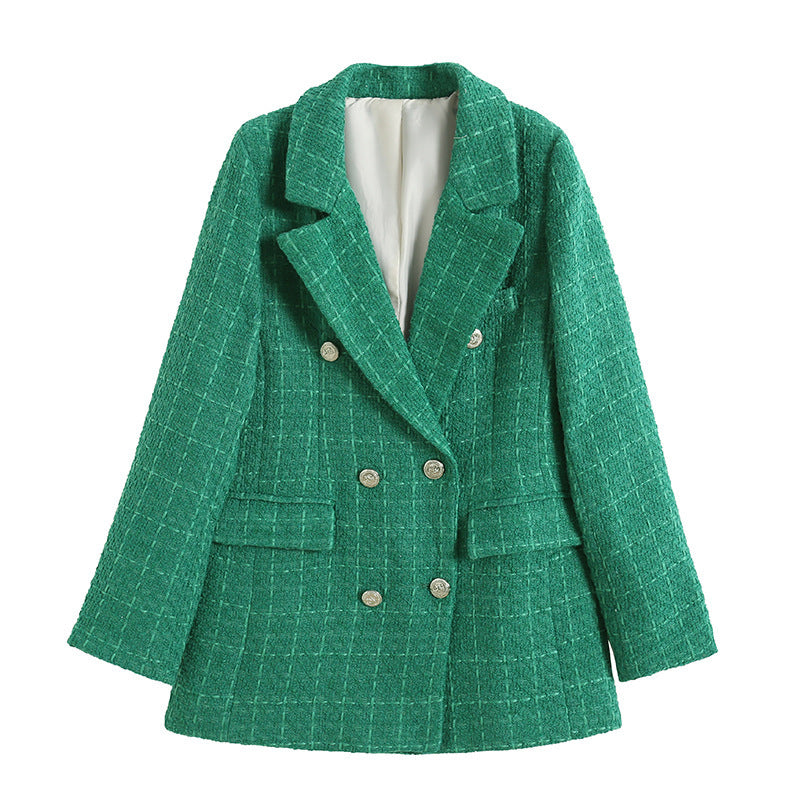 Damen Doppelt-knöpfige Blazerjacke