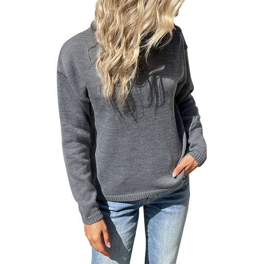 Damen Feinstrickpullover mit Rundhalsausschnitt und leichter Oversize-Passform Shop Nory