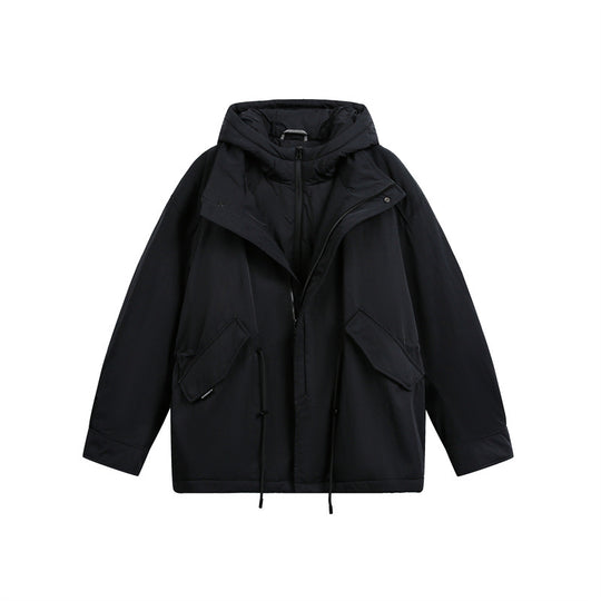 Herren Oversize Parka mit gesteppter Wattierung und Tunnelzug Shop Nory