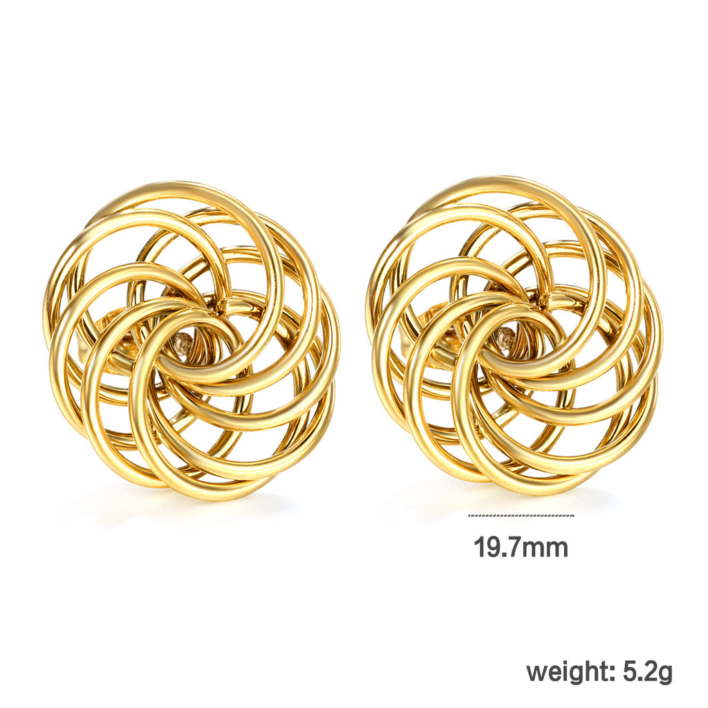 Damen hochglänzende Ohrringe mit funkelnden Kristallakzenten Shop Nory
