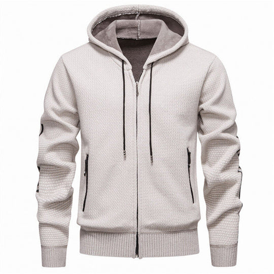 Herren Sportliche Kapuzenjacke mit innovativem Materialmix