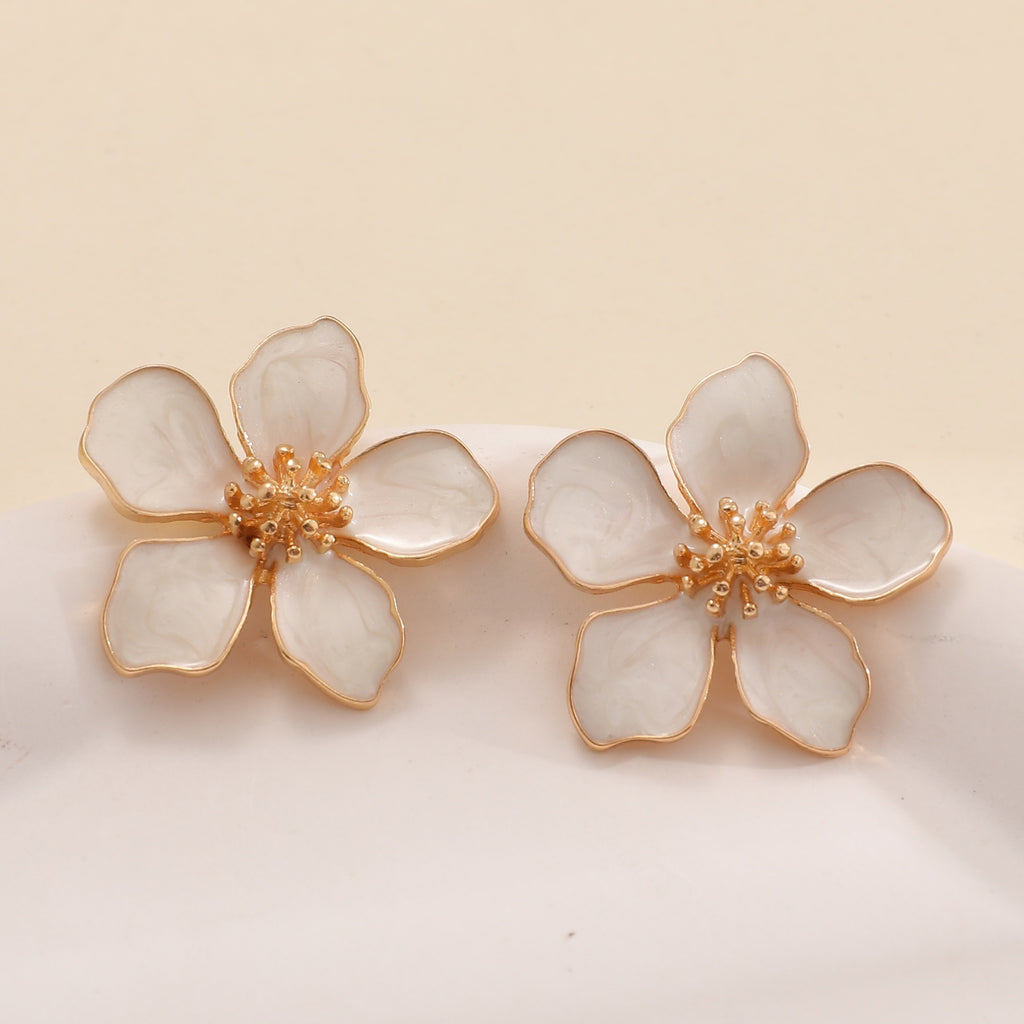 Damen Ohrringe im kunstvollen Blumenstil Shop Nory