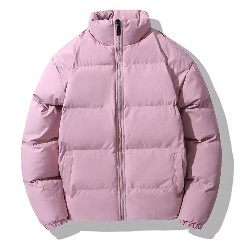 Damen Kurz geschnittene Thermo-Pufferjacke mit Stehkragen und minimalistischer Zipperfront Shop Nory
