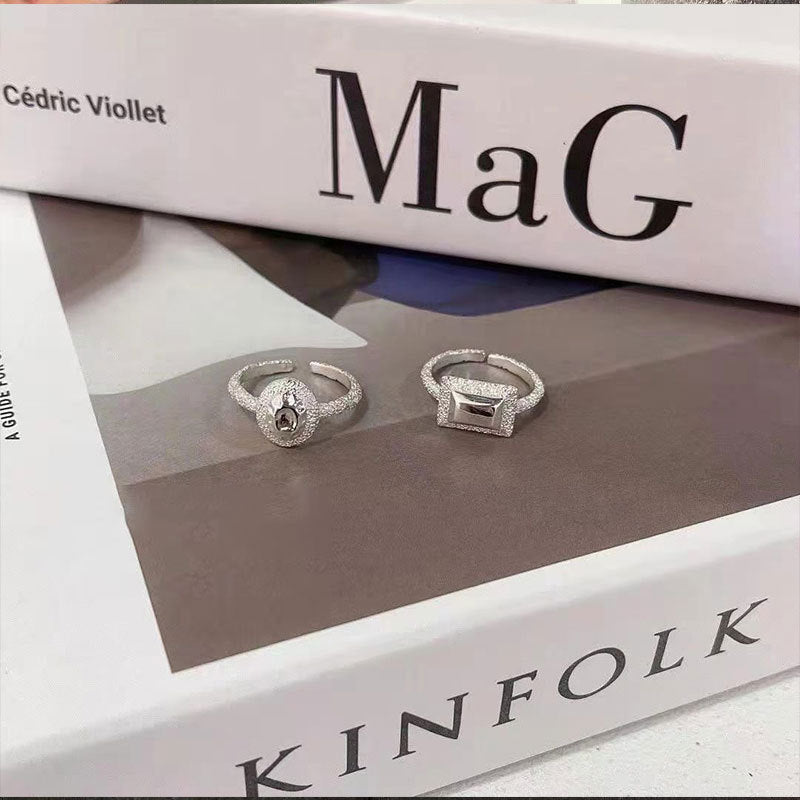 Damenring mit kunstvollem Design und funkelndem Zirkonia Shop Nory