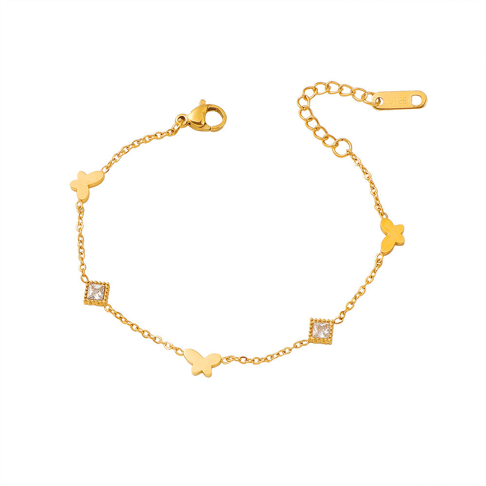 Frauen Elegante Schmetterlings Charm Armband Shop Nory