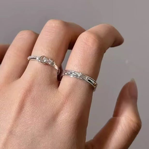 Damen Ehering-Set mit funkelnden Zirkonia und kunstvollem Gravurmuster Shop Nory