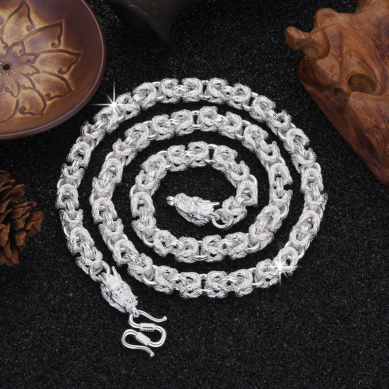 Damen Schmuck-Halskette mit dekorativem Kettenmuster und hochwertiger Verarbeitung Shop Nory