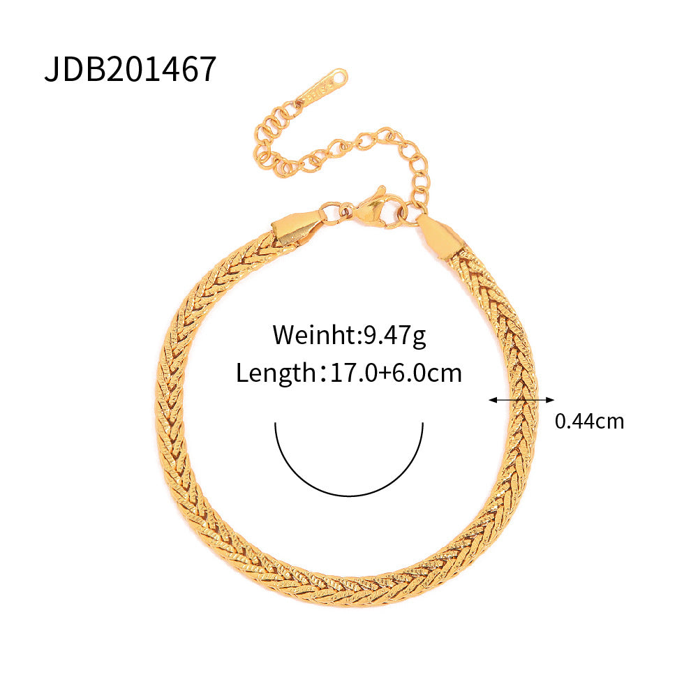 Damen Halskette mit hochwertigem Zopfmuster und verlängerbarem Verschluss Shop Nory