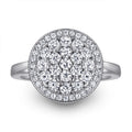Damen Ring mit funkelndem Zirkonia-Pavé in runder Form Shop Nory