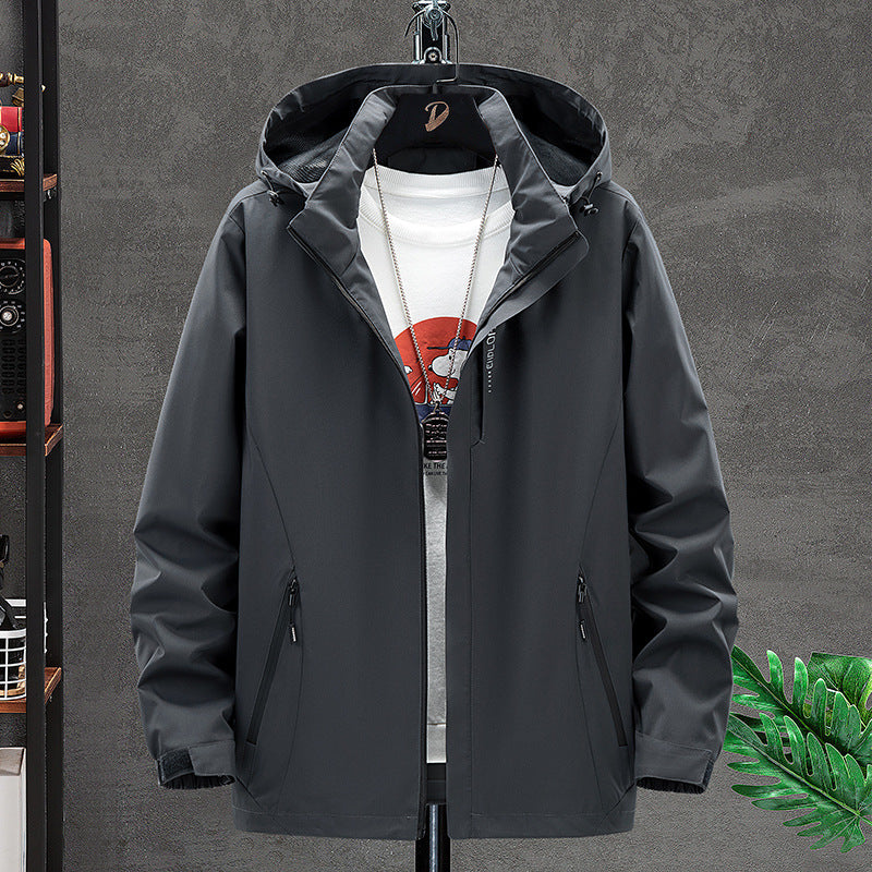 Herren Leichte Softshell-Outdoorjacke mit Kapuze, wind- und wasserabweisender Oberfläche Shop Nory