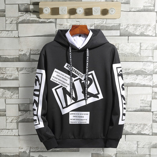 Herren Hoodie mit modernem Druck Shop Nory
