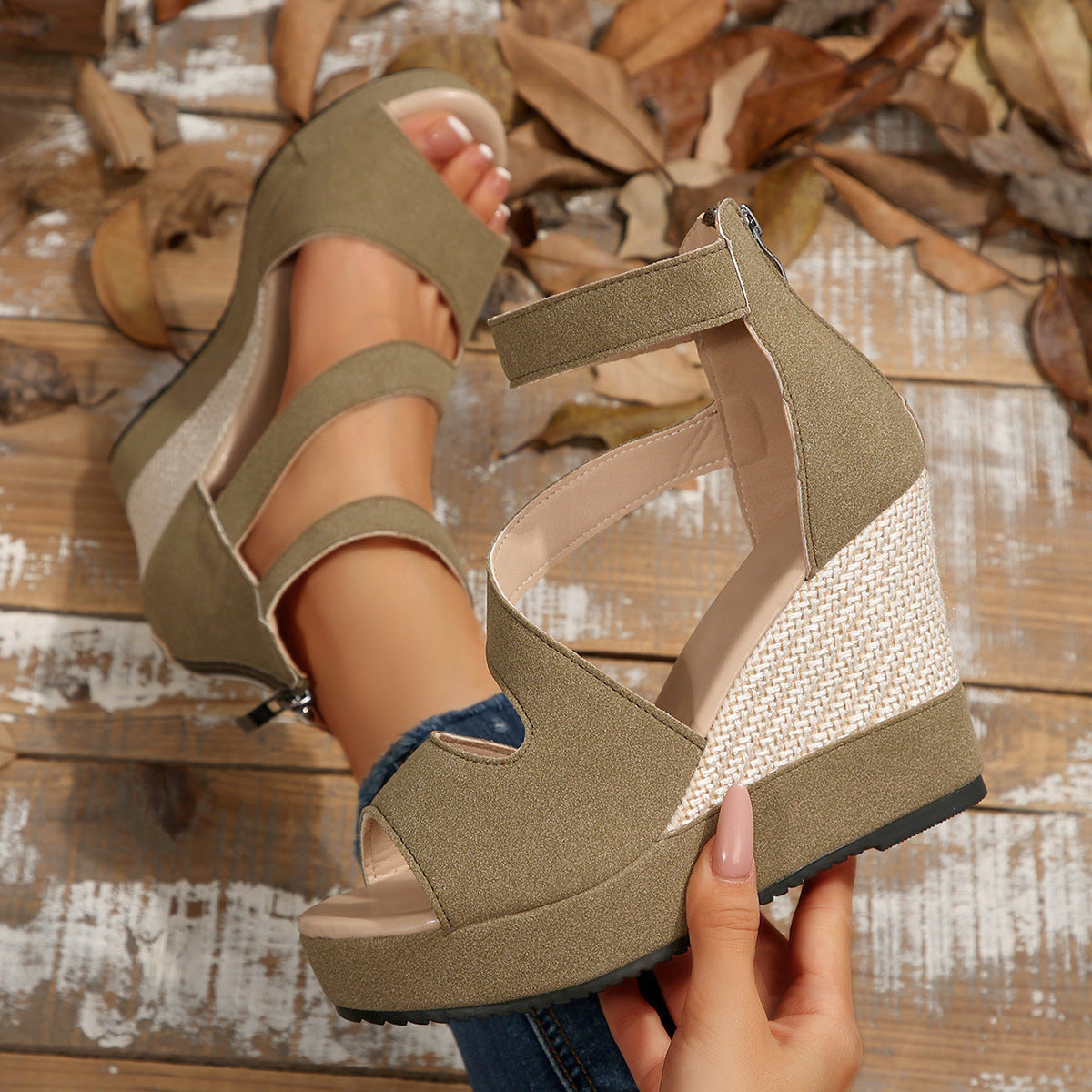 Damen Wedge Sandalen mit vielseitigem Design
