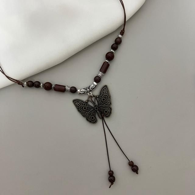Ethnische Schmetterlings-Anhänger-Halskette | Shop Nory
