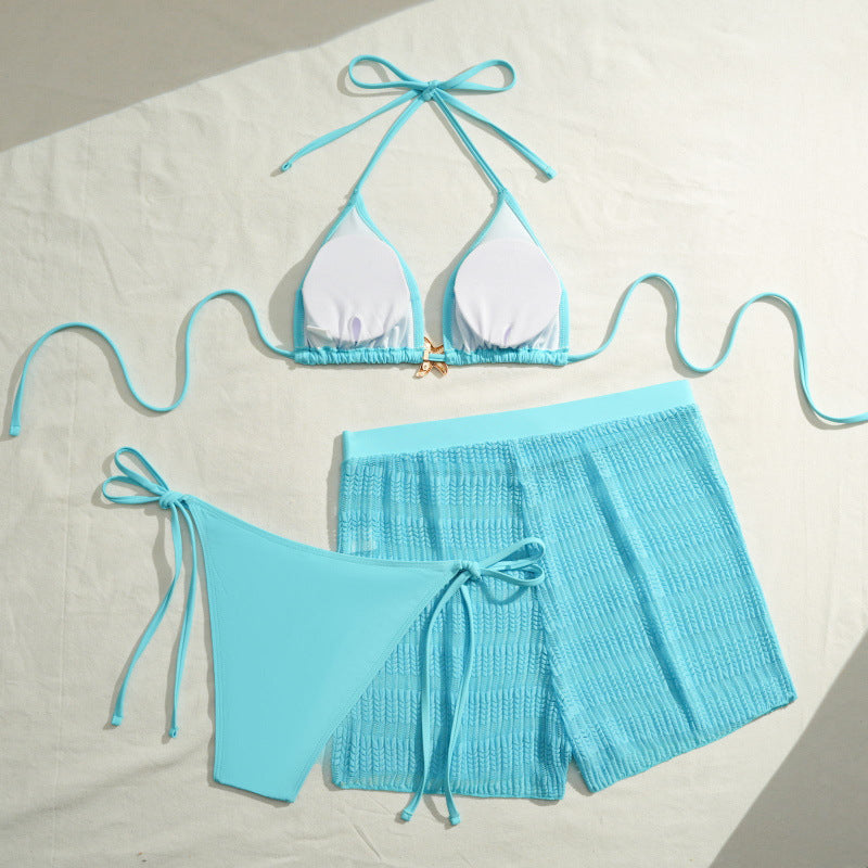 Damen Bikini-Set mit trendigen Raffungen und modischem Höschen