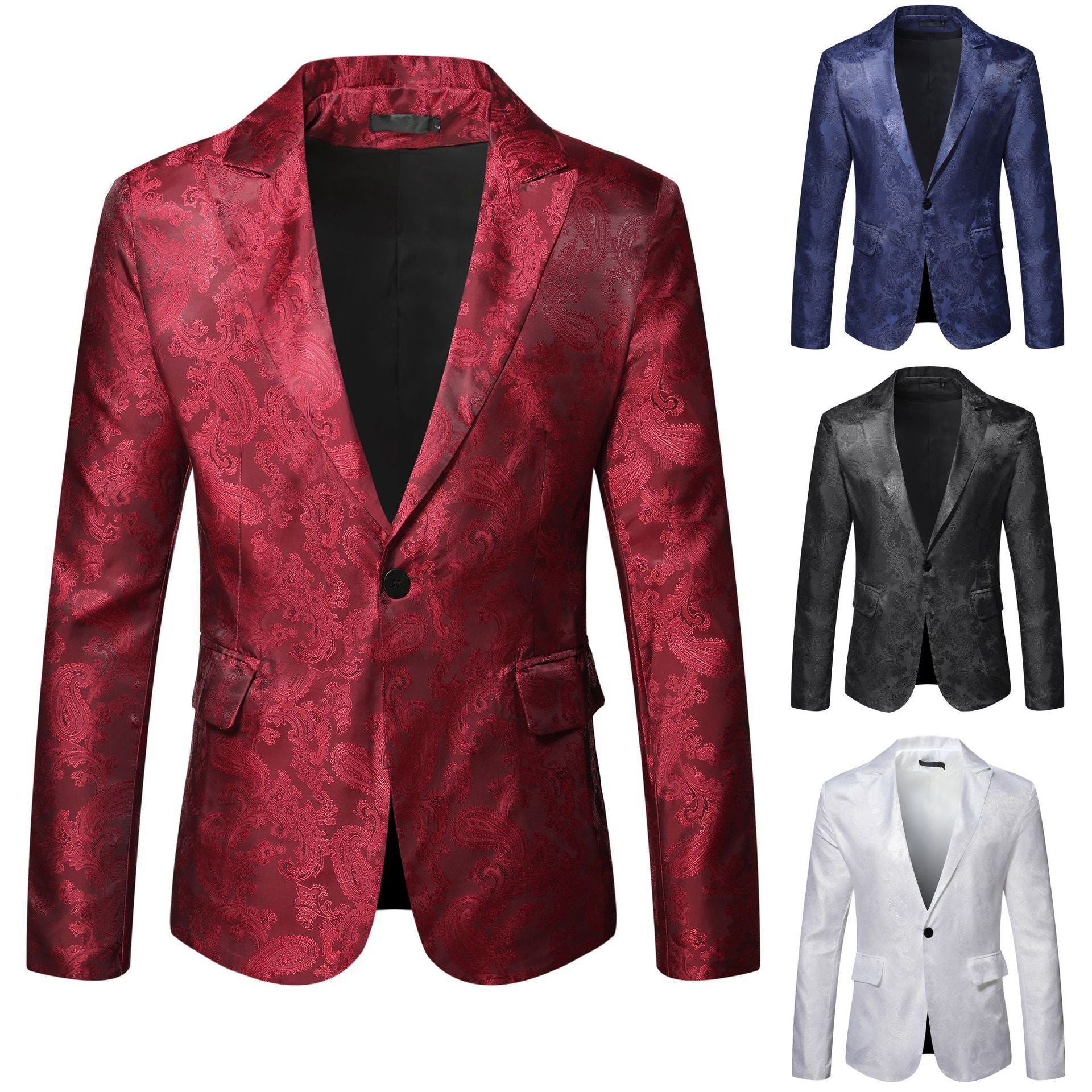 Herren festlicher Blazer mit kunstvollem Muster