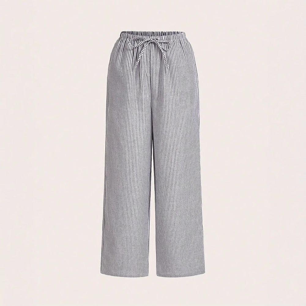Damen Luftige Palazzo-Hose mit gemustertem Design