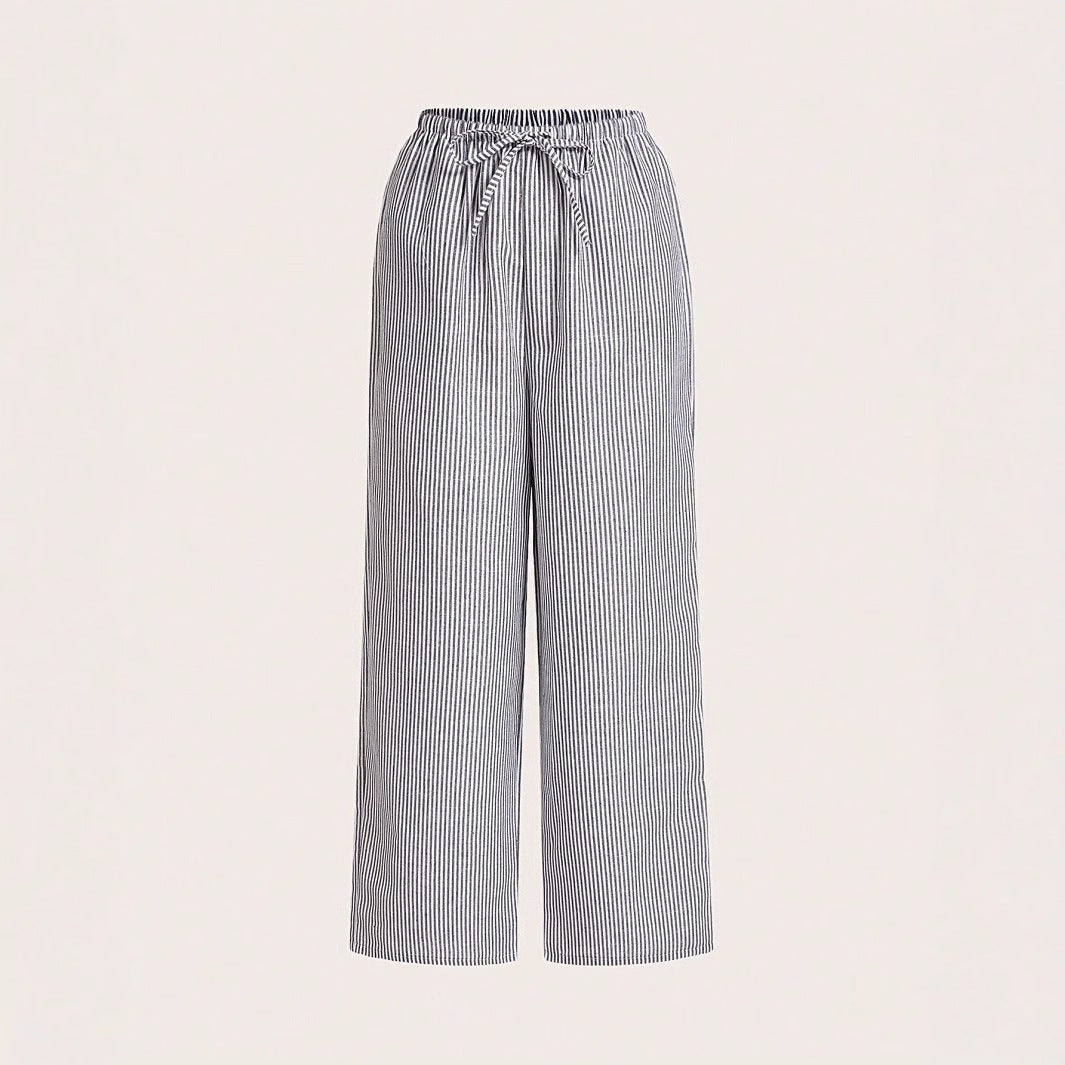 Damen Luftige Palazzo-Hose mit gemustertem Design