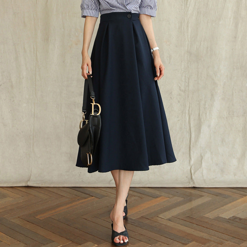 Damen Eleganter A-Linien Midi-Rock Shop Nory