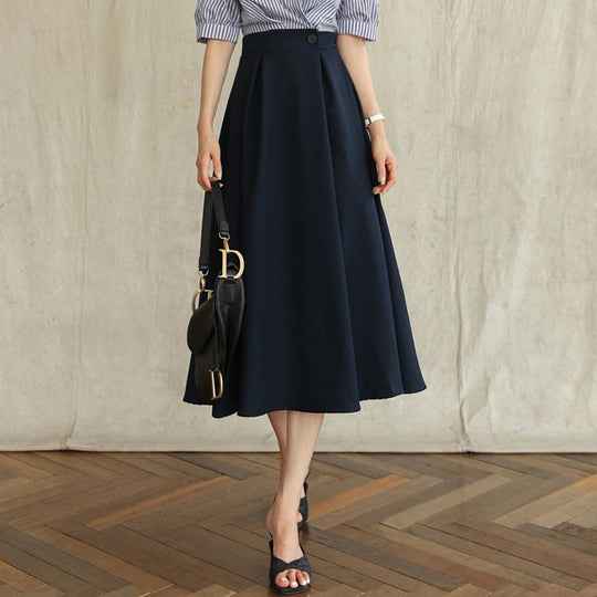 Damen Eleganter A-Linien Midi-Rock Shop Nory