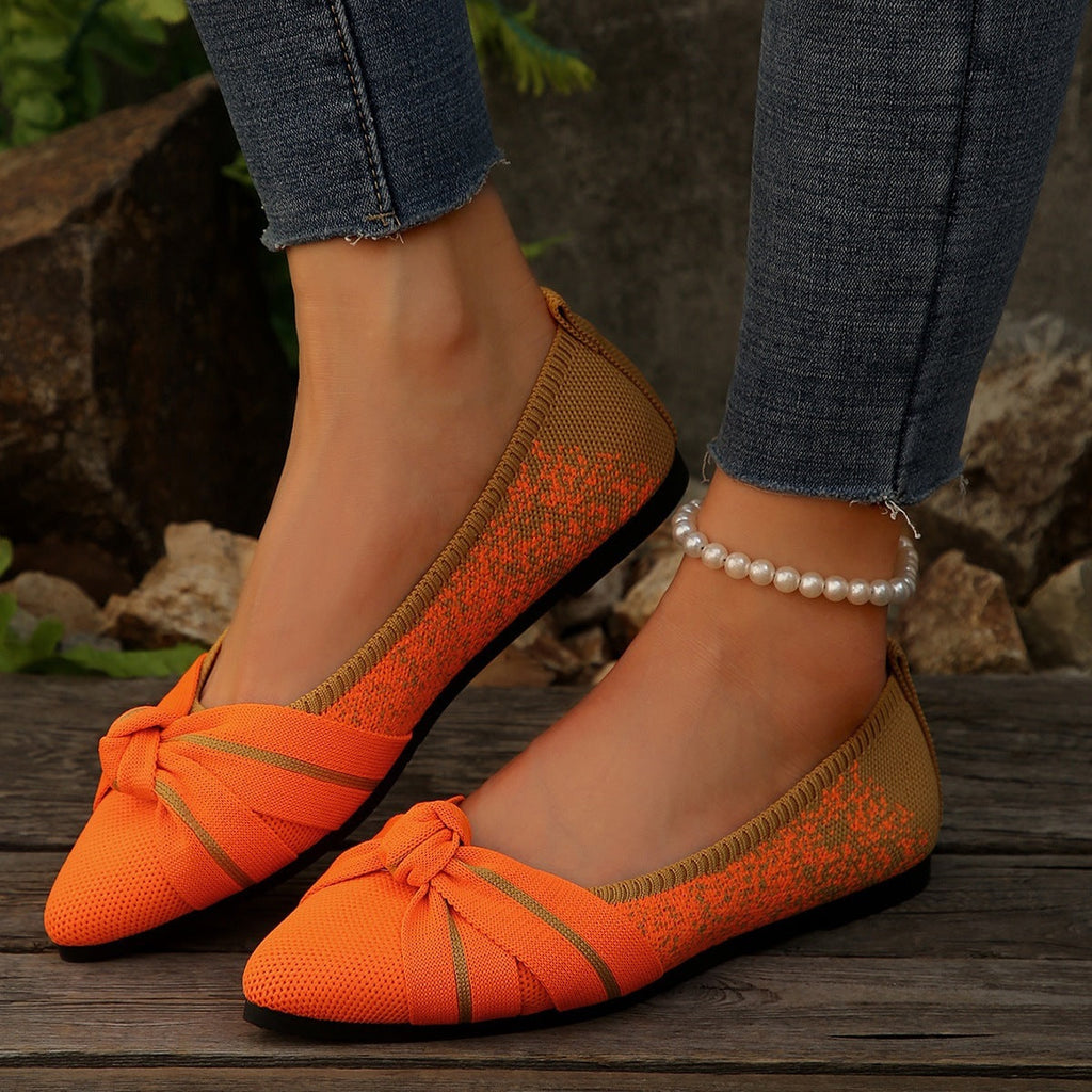 Damen Ballerinas mit dekorativem Schleifen-Design