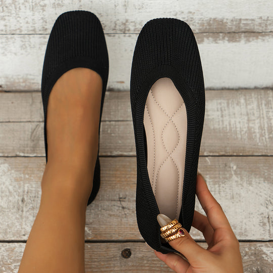 Damen Flexible Strick‑Slipper mit orthopädisch gepolstertem Fußbett Shop Nory