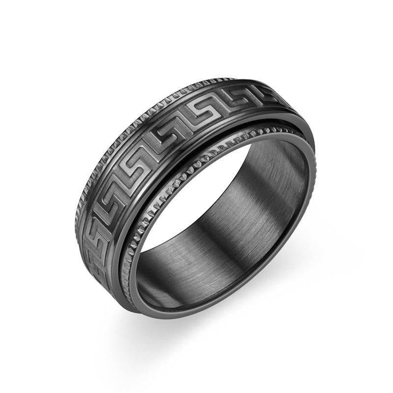 Herren Ring mit kunstvollem geometrischen Muster Shop Nory