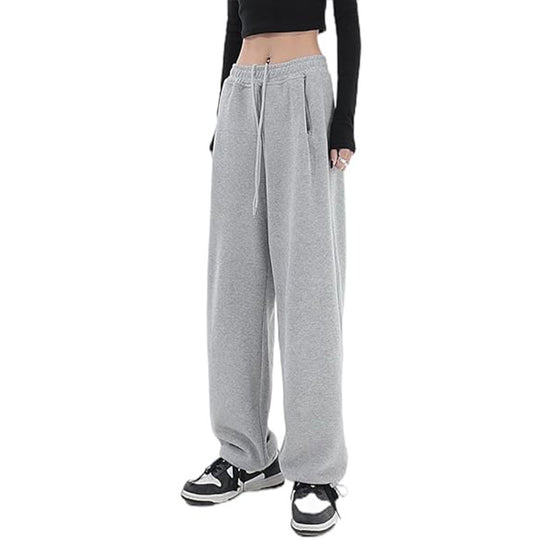 Damen nan locker fallende Sweatpants mit extra weitem Bein, hohem Bund und Kordelzug Shop Nory