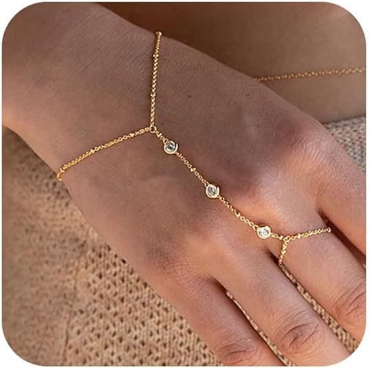Damen Fußkettchen mit funkelnden Zirkonia-Details Shop Nory