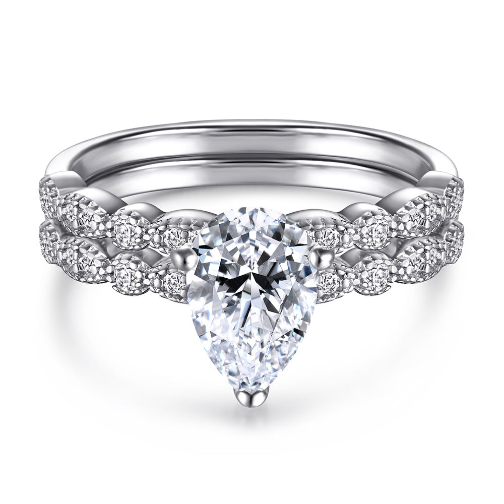 Damen Ohrringe mit tropfenförmigem Zirkonia Shop Nory