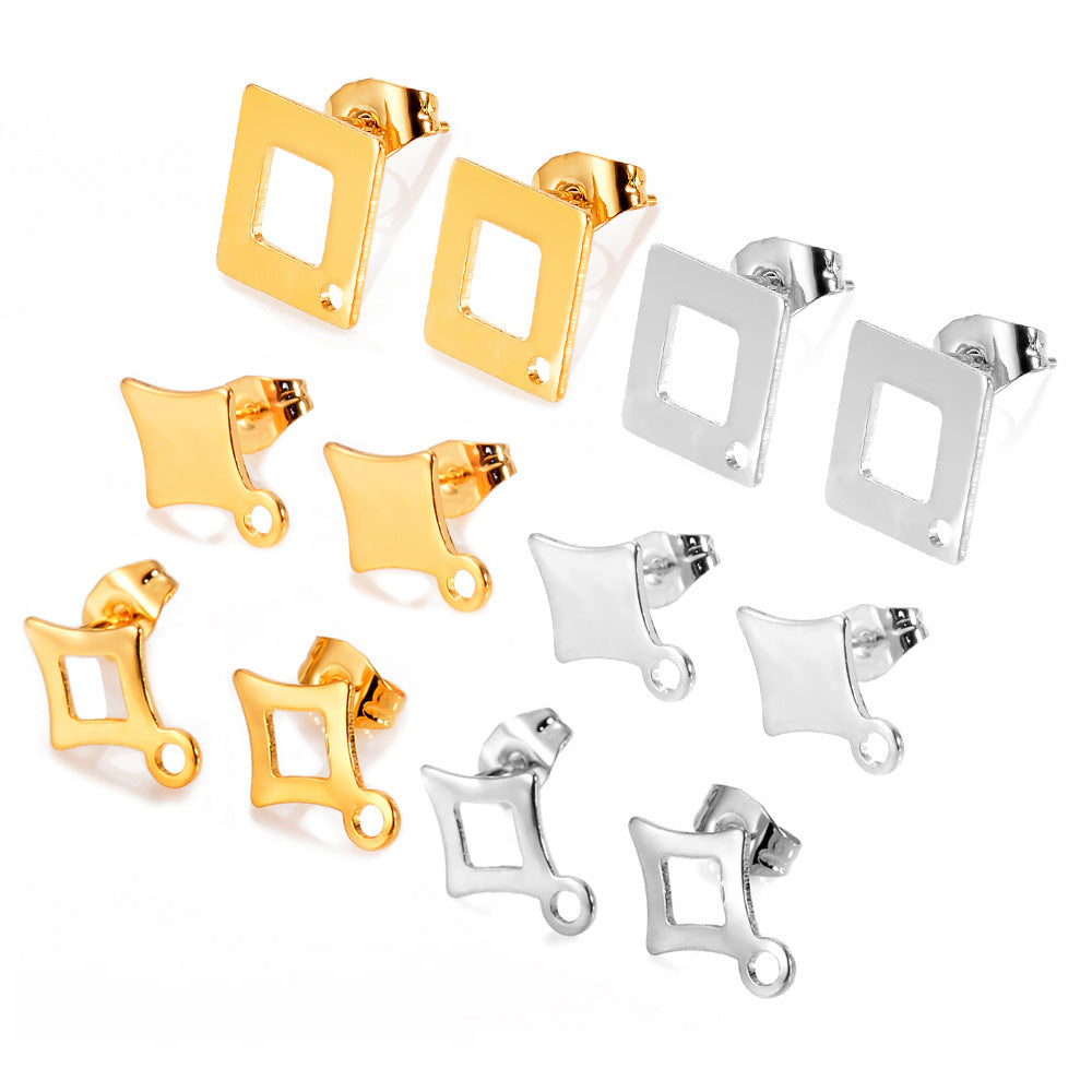 Damen Ohrstecker mit modernem quadratischem Design Shop Nory
