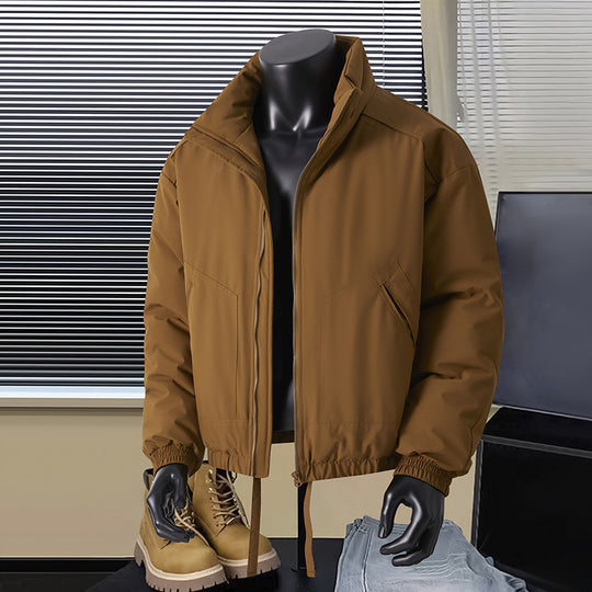 Herren Thermo‑isolierte Kurzblouson‑Jacke mit Stehkragen und Tunnelzugbund Shop Nory