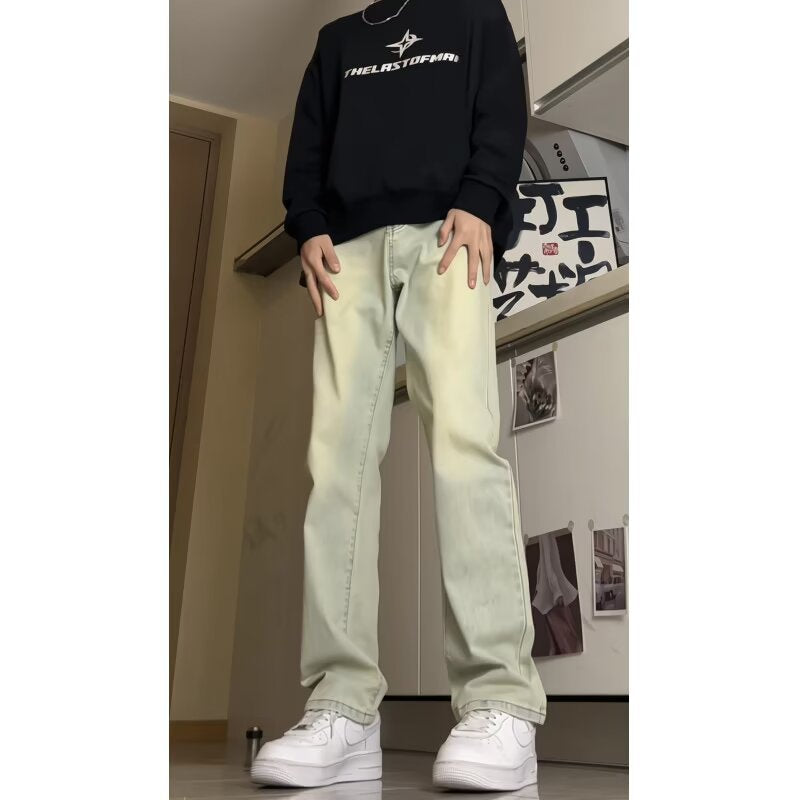 Herren Baumwollmix-Hose mit geradem Bein, lockerem Schnitt und tiefer Leibhöhe Shop Nory