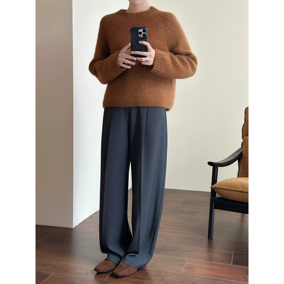 Damen Elegante und bequeme weite Anzughose Shop Nory